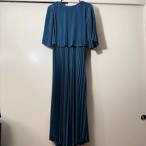 Teal Pleated Dress